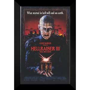  Hellraiser 3 Hell On Earth 27x40 FRAMED Movie Poster