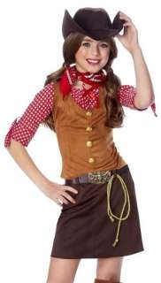 Kids Western Cowgirl Outfit Girls Halloween Costume 091346975626 