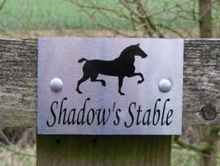 Horse Stable Door Name Personalised Plaque/Sign/Plate D  