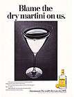 Original Print Ad 1968 Blame the Dry martini on us. Fleischmanns Gin 