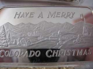   999 pure silver very rare rmc have a merry colorado christmas bar gold