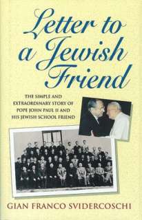 letter to a jewish friend the gian franco svidercoschi hardcover