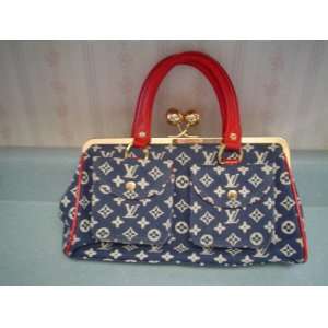 Louis Vuitton Blue Denim Handbag