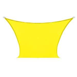  Coolaroo Custom Square Shade Sail, Yellow, 18 by 18 Feet 