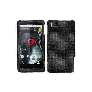   MB810 Droid X Full Diamond Case   Black: Cell Phones & Accessories