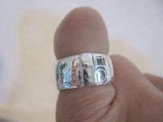 New Coach STERLING SILVER OP Art Band Ring size 8 F95425  