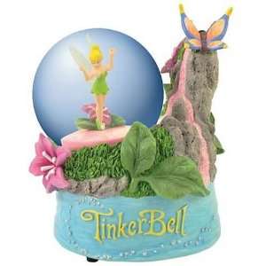  Disney Fairies Tinker Bell Waterfall Water Globe: Home 