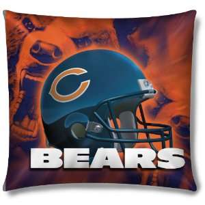  Northwest Chicago Bears Real Photo Throw Pillow: Sports 
