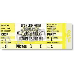  Yellow Crop Crew Ticket Invitations: Everything Else