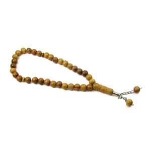  Olive Wood Tespeh, Islamic Prayer Beads, Strand of 33 