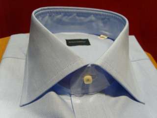Camicia uomo Bagariny sartoriale azzurro fil fil regula  
