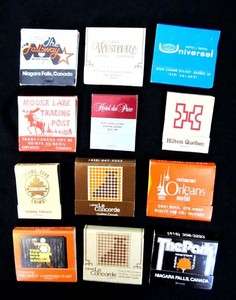 Lot of 12 Canada Montreal Quebec Toronto Matchbooks Matches 