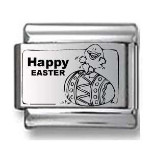  Happy Easter Egg Laser Italian Charm: Jewelry