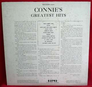 CONNIE FRANCIS greatest hits LP record VG++ ITALIAN POP  