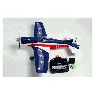  Remote Control Electric RC Warbird Airplane RTF (Blue): Toys & Games