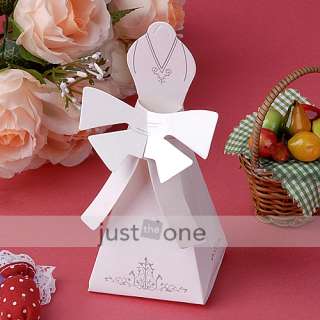 50 x Bridal Gown Wedding Party Favors Candy Gifts Boxes  