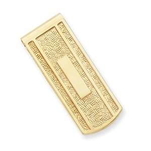  Gold plated with Engravable Area Money Clip   JewelryWeb 