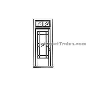   Line Large Scale Operating Door Leaded Glass w/Transom Toys & Games