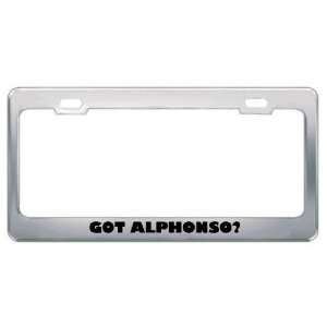  Got Alphonso? Boy Name Metal License Plate Frame Holder 