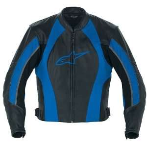  Alpinestars Octane Leather Jacket   58/Blue Automotive