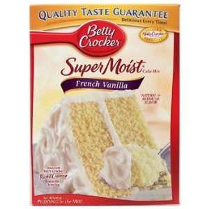 Betty Crocker Super Moist French Vanilla Cake Mix 15.25 oz (Pack of 12 