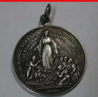 Colegio Santa Rosa Virgen María medalla plata  