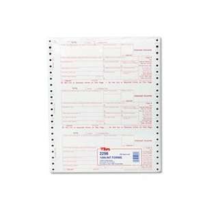  IRS Approved Tax Form, 8 x 3 2/3, 4 Part Carbonless, 24 Forms 