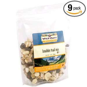 Wild Oats Natural Boulder Trail Mix, 12 Ounce Bags (Pack of 9):  