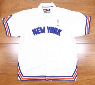 New York Knicks Shooting Nike SHIRT Warm up Jacket XL Sewn by Nike 