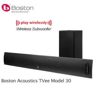 Boston Acoustics TVee Model 30 Surround Bar with Wireless Subwoofer