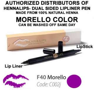 Henna Lips Pen Lip Liner Lipstick MORELLO Color Makeup  