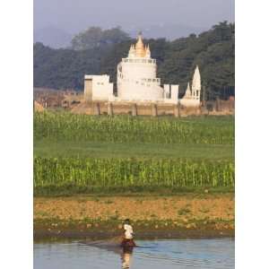 com Taugthaman Lake Near Spiral Temple and U Beins Bridge, Amarapura 