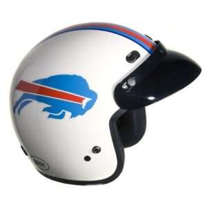 Brogies Bikewear Mens Bills NFL Motorcycle 3/4 Helmet. Vented. NFL 