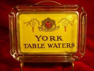 YORK MINERAL WATER CO. LTD TABLE WATERS ASHTRAY LONDON  
