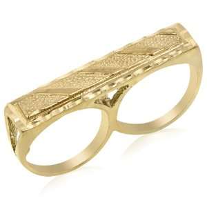  Childrens 14K Yellow Gold Two Finger Ring 72 35: Jewelry