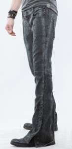 Lip Service Python Addiction flare jeans pants 29 goth punk grey black 