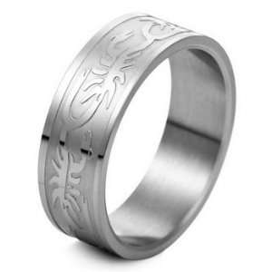  Scorpion MENS Stainless Steel Ring Band Size 9 Justeel 