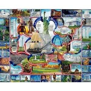  White Mountain Puzzles American Monuments 1000 Piece 