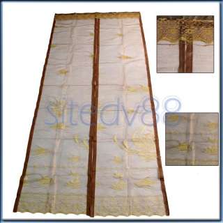 Brown Insect Fly Screen Wasp Patio Door Draught Curtain  