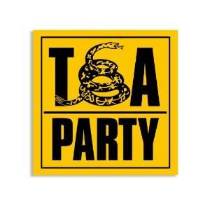  Square Tea Party (Gadsden Flag) Snake Sticker Everything 