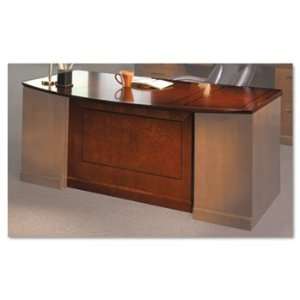   Veneer Bow Front Desk Top, 72w x 39d, Bourbon Cherry: Electronics