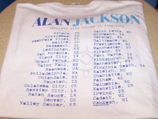 ALAN JACKSON 1994 Concert Tour SAN ANTONIO T Shirt   XL  