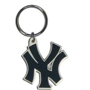  MLB Flexi Key Chain W/ New York Yankees Primary Logo 