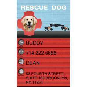 com RESCUE DOG ID Badge Bundle   1 Handlers Custom ID Badge   1 Dog 