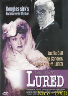 Lured (1947) DVD, New SEALED Douglas Sirk, Lucille Ball  