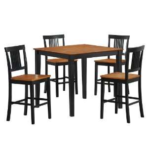  Beaumont 5 piece Wood Pub Table Set   Natural/Black By 