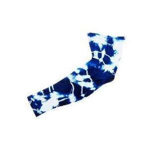  Tie Dyed Compression Arm Sleeves / Blue: Sports & Outdoors