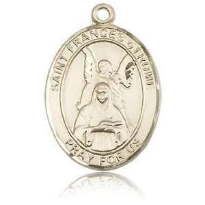  14kt Yellow Gold 1in St Frances of Rome Medal Jewelry
