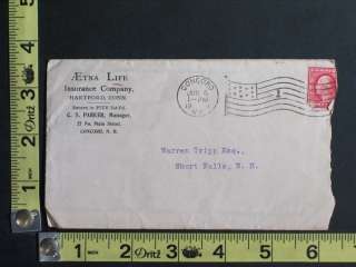 1911 Aetna Life Insurance Company Letterhead & Envelope  