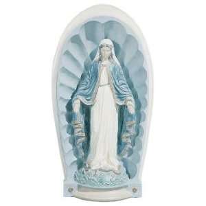  Blue and White Madonna Statue Garden Accent